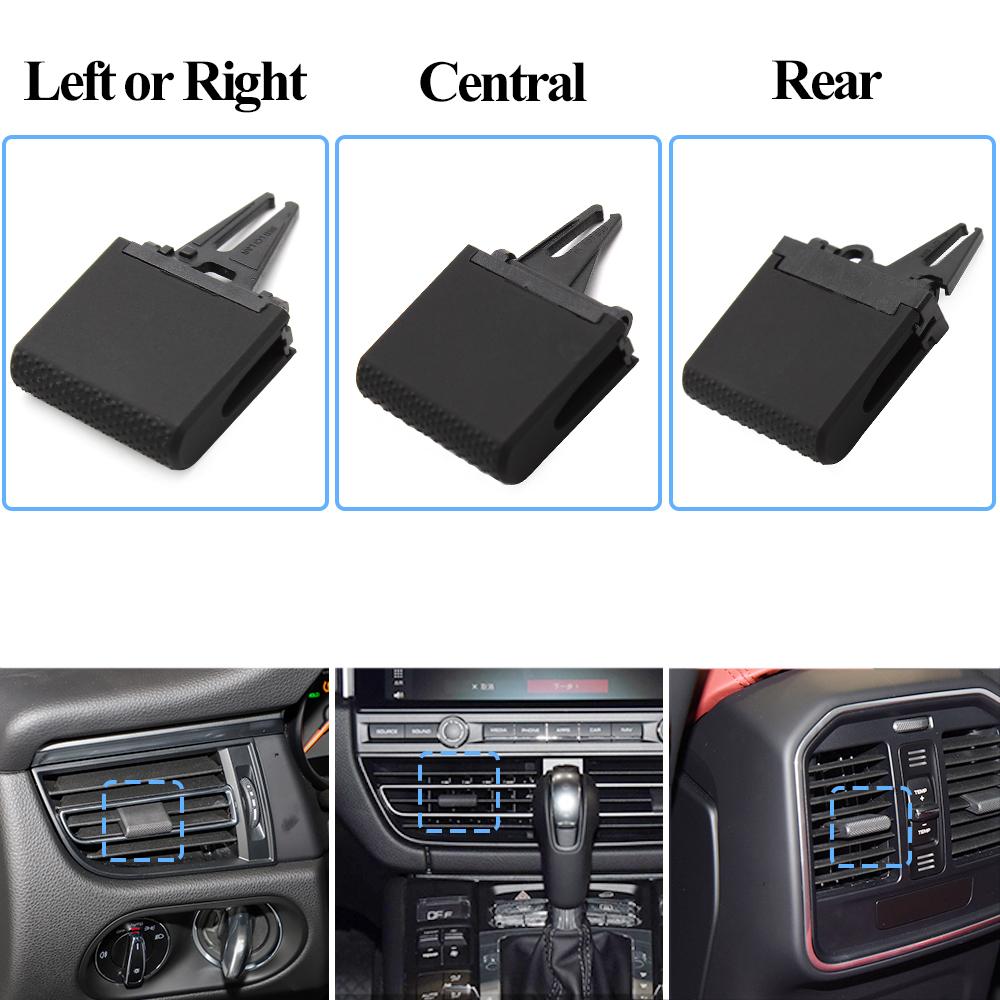 Car Front Rear Left Right Air Conditioning AC Vent Outlet Slider Paddle Clip Repair Kit For Porsche Macan 95B 2018-2022
