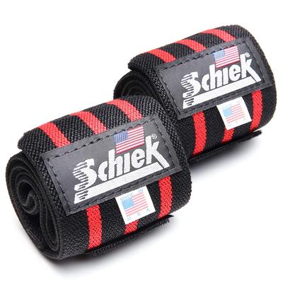 Schiek Wrist Wrap 24 Inch for Free Weight Training Red ()