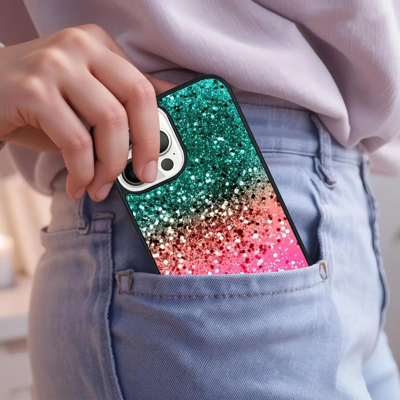 Stars Golden Sparkle Phone Case For iPhone 17 Air 15 16e 14 13 Pro Max Coque 12 11 Pro Max PLUS Cover