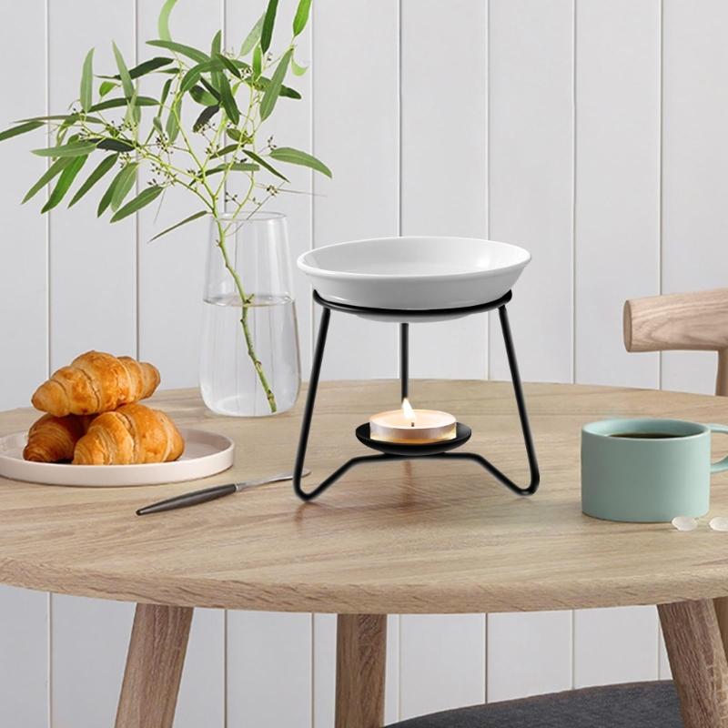 Decorative Ceramics Essential Oil Burners Aromatherapies Scent Diffuser Tealight Candle Holder Rack for Meditations Room