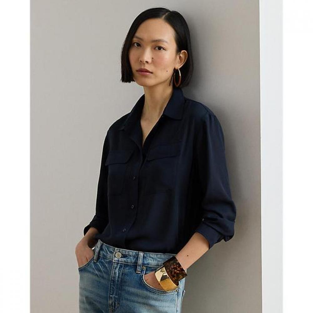 Lauren Ralph Lauren Relaxed Fit Georgette Shirt Wmlrshts6820544410 M