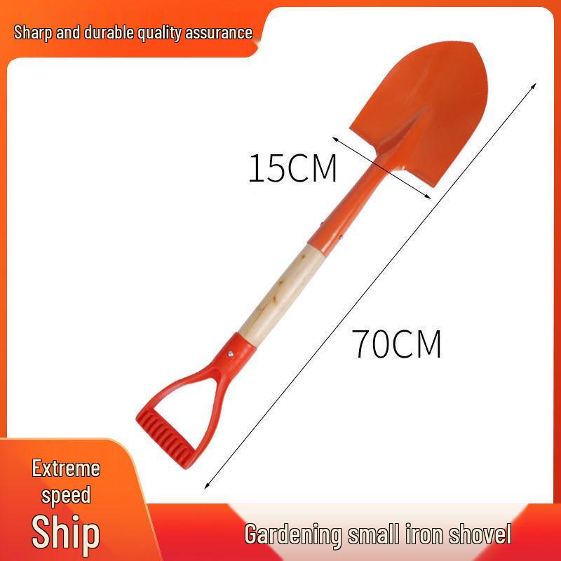 Manganese Steel One-Piece Garden Planting Shovel - Pointed for Vegetables, Flowers, and Children's Use