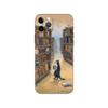 Cats and the Library Tree Phone Case for Iphone 5 5s 2020se 6 6s 7 8 Plus X 10 XR XS 11 12 13 Mini Pro MAX Black Tpu Back Cover
