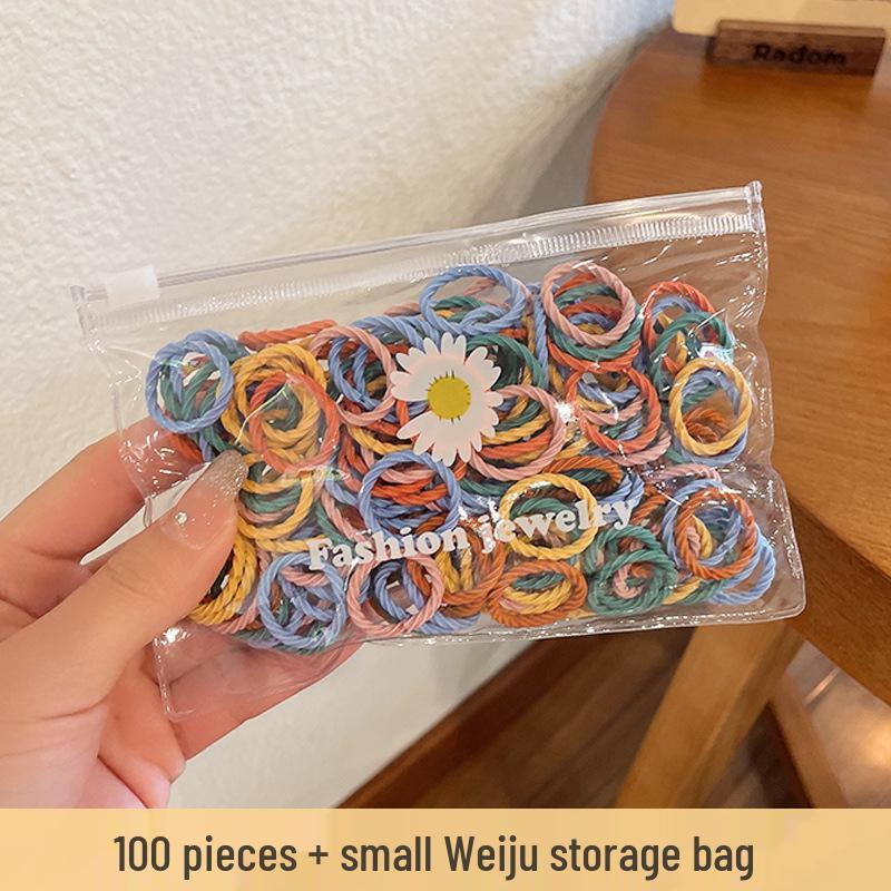 100 Pcs Child and Baby Hair Ties - Elastic, No Damage, High Elasticity Hair Bands for Small Ponytails