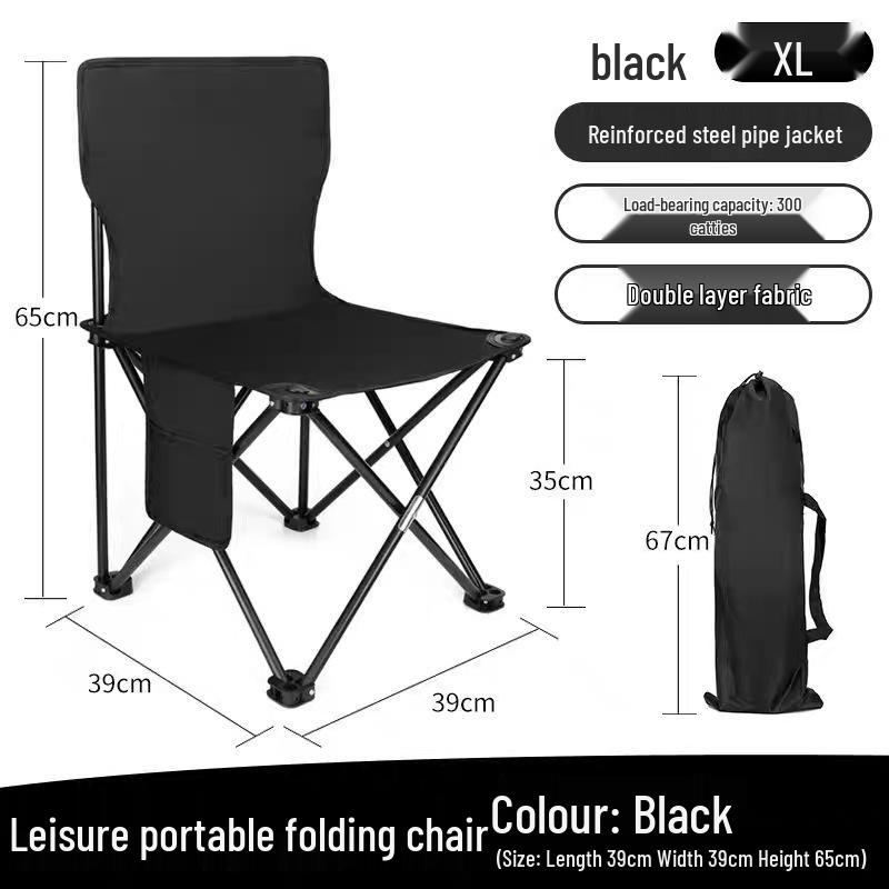 Draagbare Opvouwbare Camping Tafel & Stoelen Set met Roltafel en Visstoel
