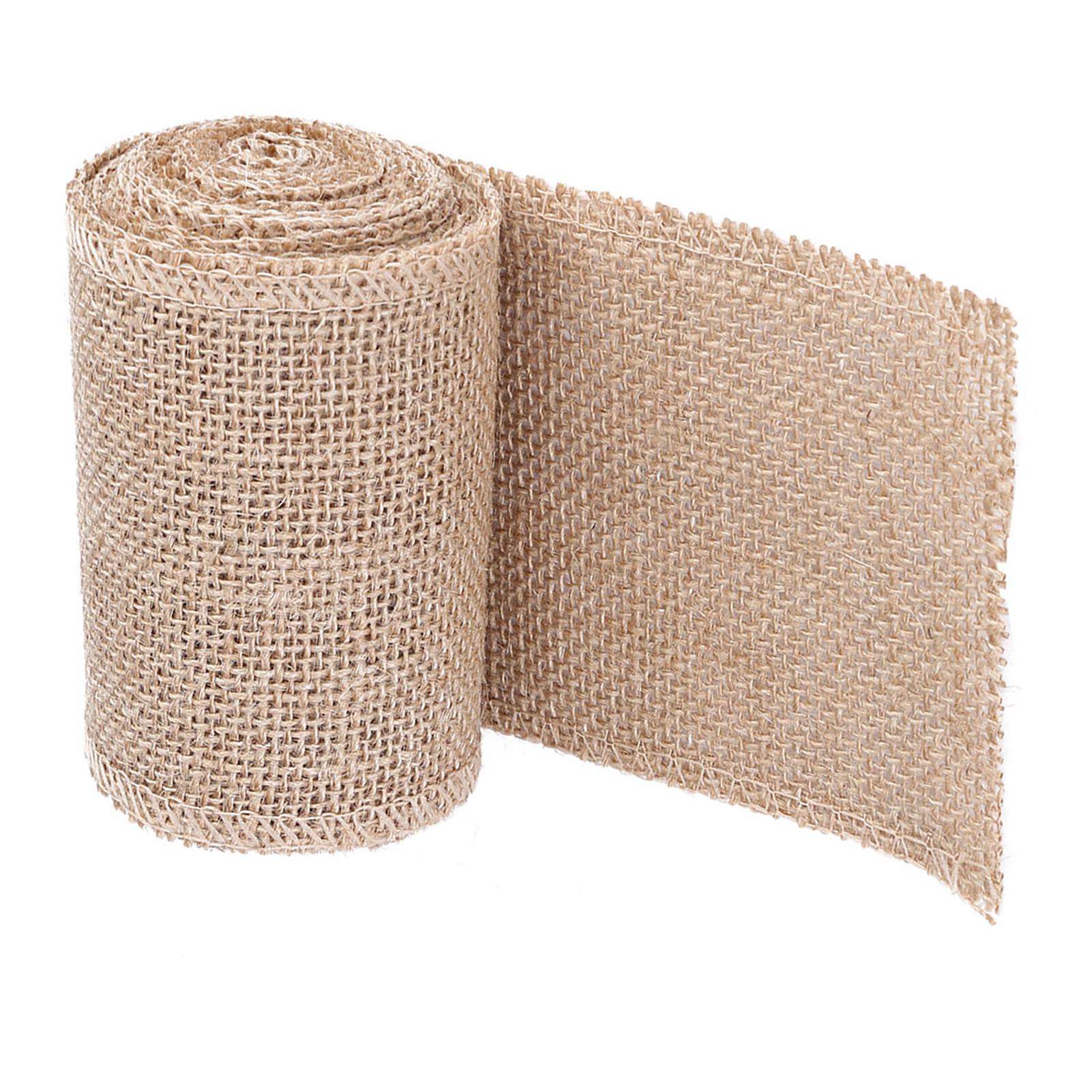 

Burlap Roll Decorative Jute Hessian Fabric For Making Christmas Party Ornaments (width: 10cm) 10cm wide, 3m long