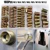 165 buc M3 M4 M5 M6 M8 M10 M12 Filet Metal Nutsert Nit Piuliță Set Accesorii