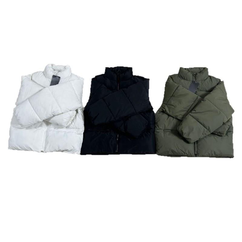 Mens Vintage Letter Stand Collar Padded Jacket Winter Thick Loose Warm Windproof Cotton Coat