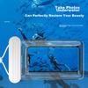 Etravel Waterproof Phone Case, Fully Waterproof, Touchscreen Compatible, IPX8 Rating, for Swimming, Rafting, Hot Springs, Blue Color