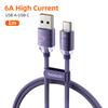 Toocki 6A USB Type C Cable Fast Charging Charger Cable USB A To Usb C For iPhone 15 Samsung Xiaomi Huawei Oppo Oneplus Data Cord