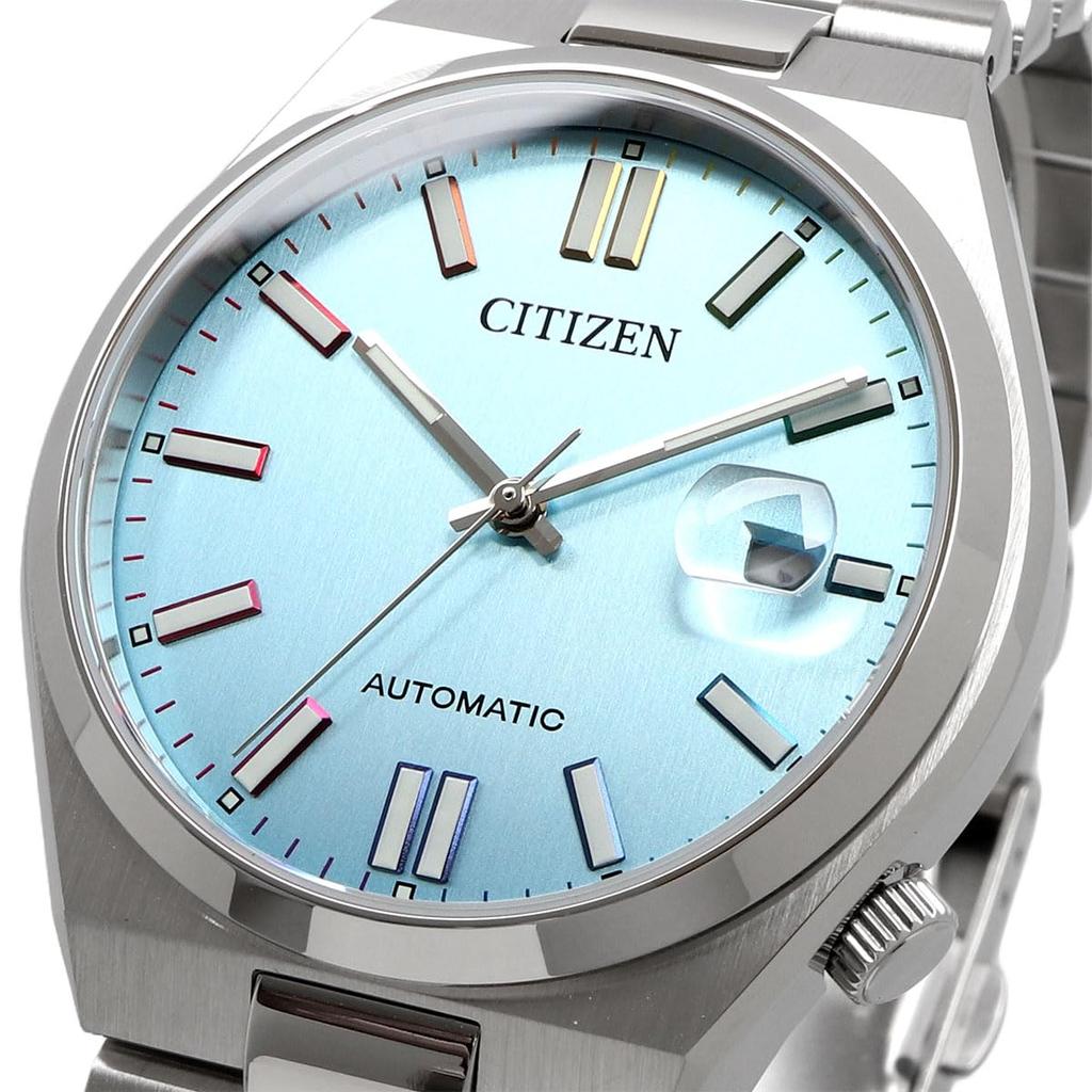 Citizen Tsuyosa Collection Automatic Men's Watch NJ0151-53L Sapphire Glass Ice Blue Rainbow Index Silver