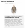 Meier Butterfly triangle scarf - openwork tassel embroidered party banquet evening dress lace shawl
