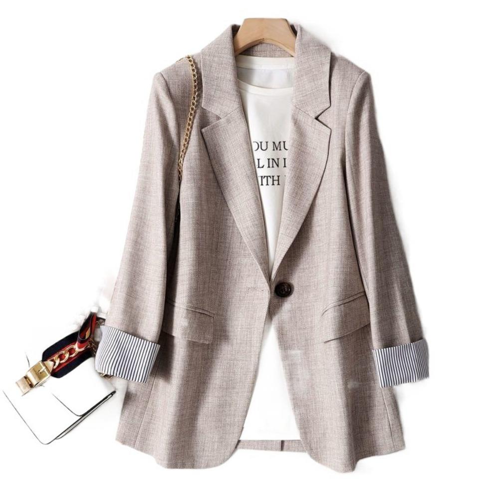 Ladies Long Sleeve Spring Casual Blazer 2026 New Fashion Business Plaid Suits Women Work Office Blazer Women Coats Woman Jacket
