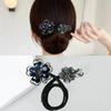 Whale Tail Rhinestone Flower Hair Clip Hair Bun Maker Bundle Lazy Hair Curler Hair Accessories Hair Styling Tool
