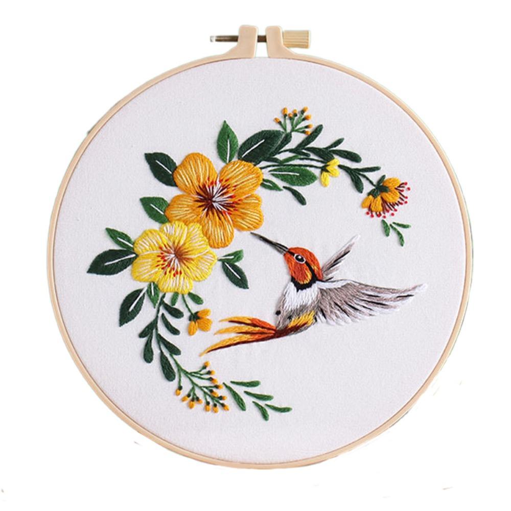 

Цветочный набор для вышивки крестом, набор для вышивки своими руками, домашний декор, набор для вышивки птиц и цветов для взрослых Style 1