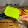 Funnel Tray With Barrier Plug Screw Nut And Bead Storage Tools Plastic Small Items Storage Box Tools Tray Portable Sorting Tray