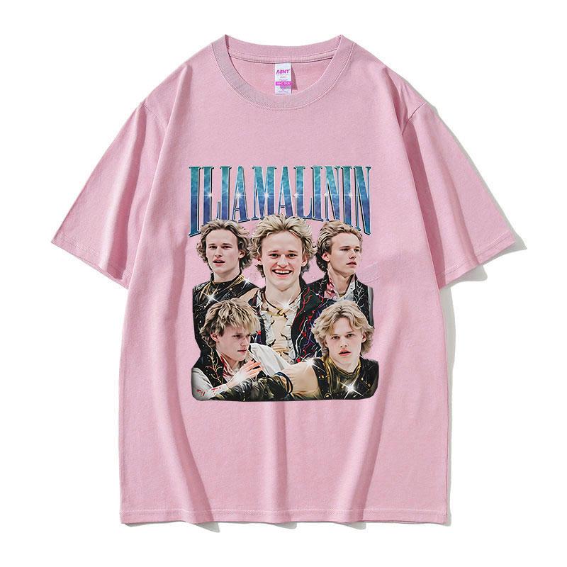 Ilia Malinin Fans Gift Graphic T Shirts Unisexs Fashion High Quality Cotton Tshirt Y2k Unisex Vintage Oversized Tshirt Streetwear