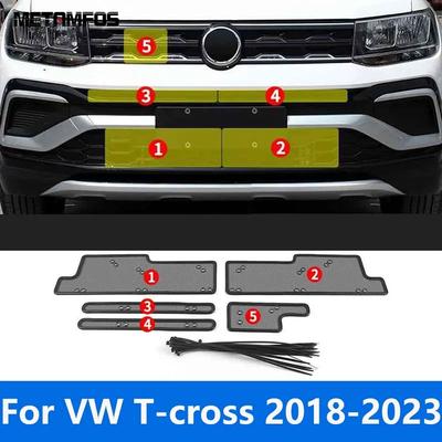 For Volkswagen VW T-cross Tcross      Front Grille Net Ect Screening Mesh Proof Accessories Car Styling
