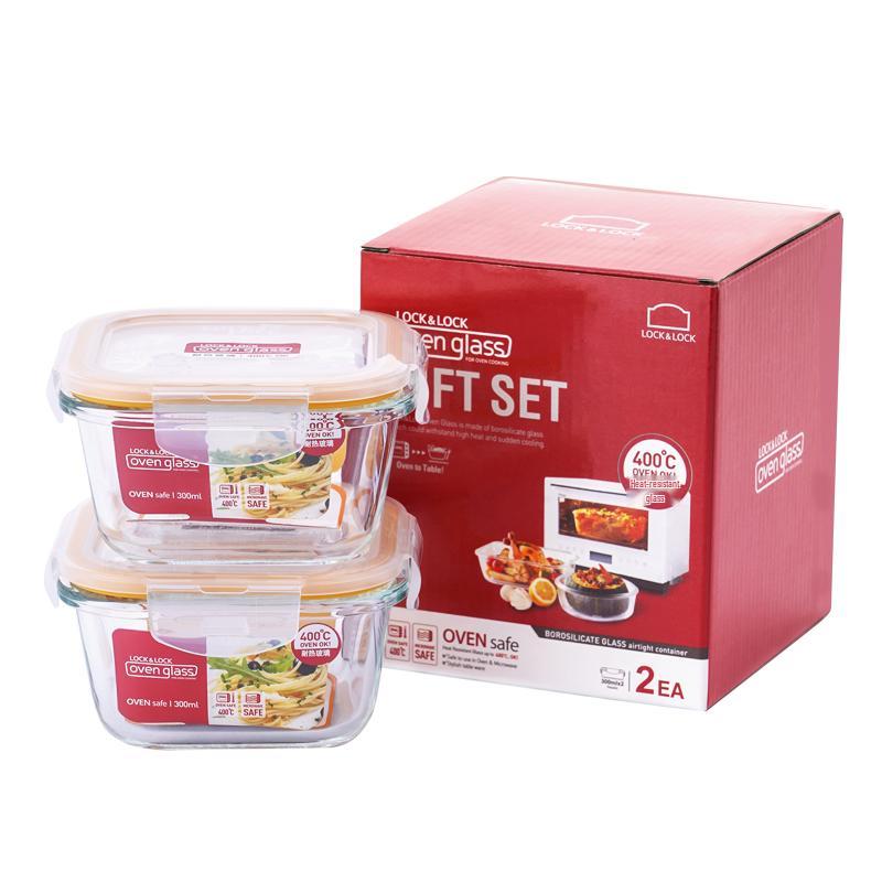 LOCKLOCK Baby Heat-Resistant Glass Food Storage Set