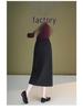 Slim-Fit Stretchy Black High-Waist Slit Midi Skirt for Women