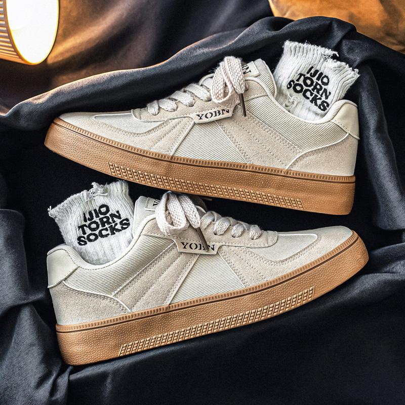 Fashion Versatile Lace-up Sneakers Leisure Walk Casual Shoes Streetwear Male Skateboard Footwear Outdoor Tenis Masculino Walking Shoes