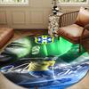 Brazilian Football Star Round mat Home Decor, Chair rug For livingroom,Bedroom, doormat home decor Birthday Gift Christmas Gifts