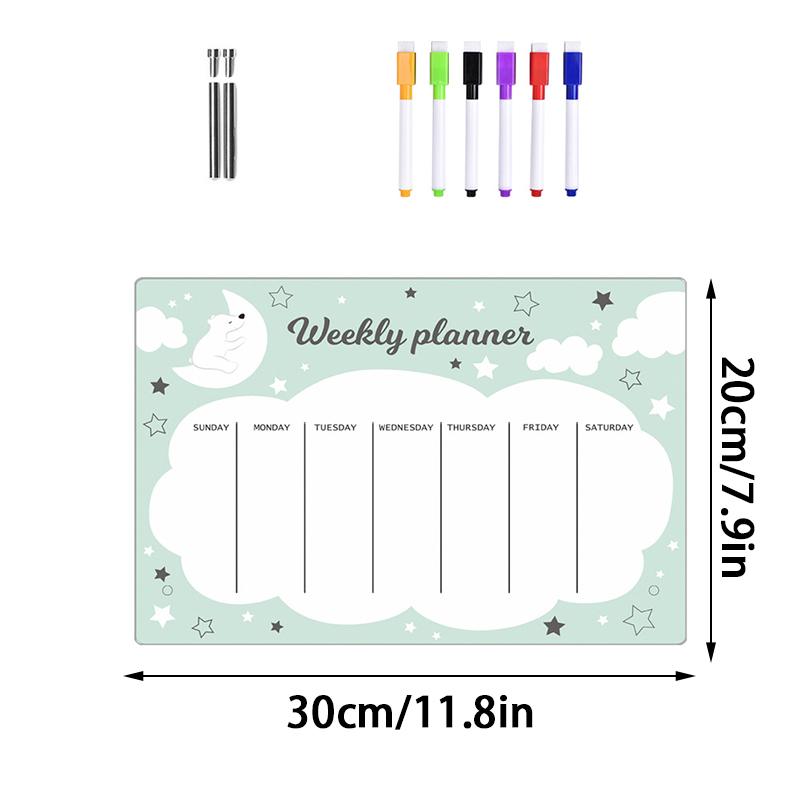 1 Set Office Three-dimensional Notepad Message Board Memo Writing Board Acrylic Weekly Planner