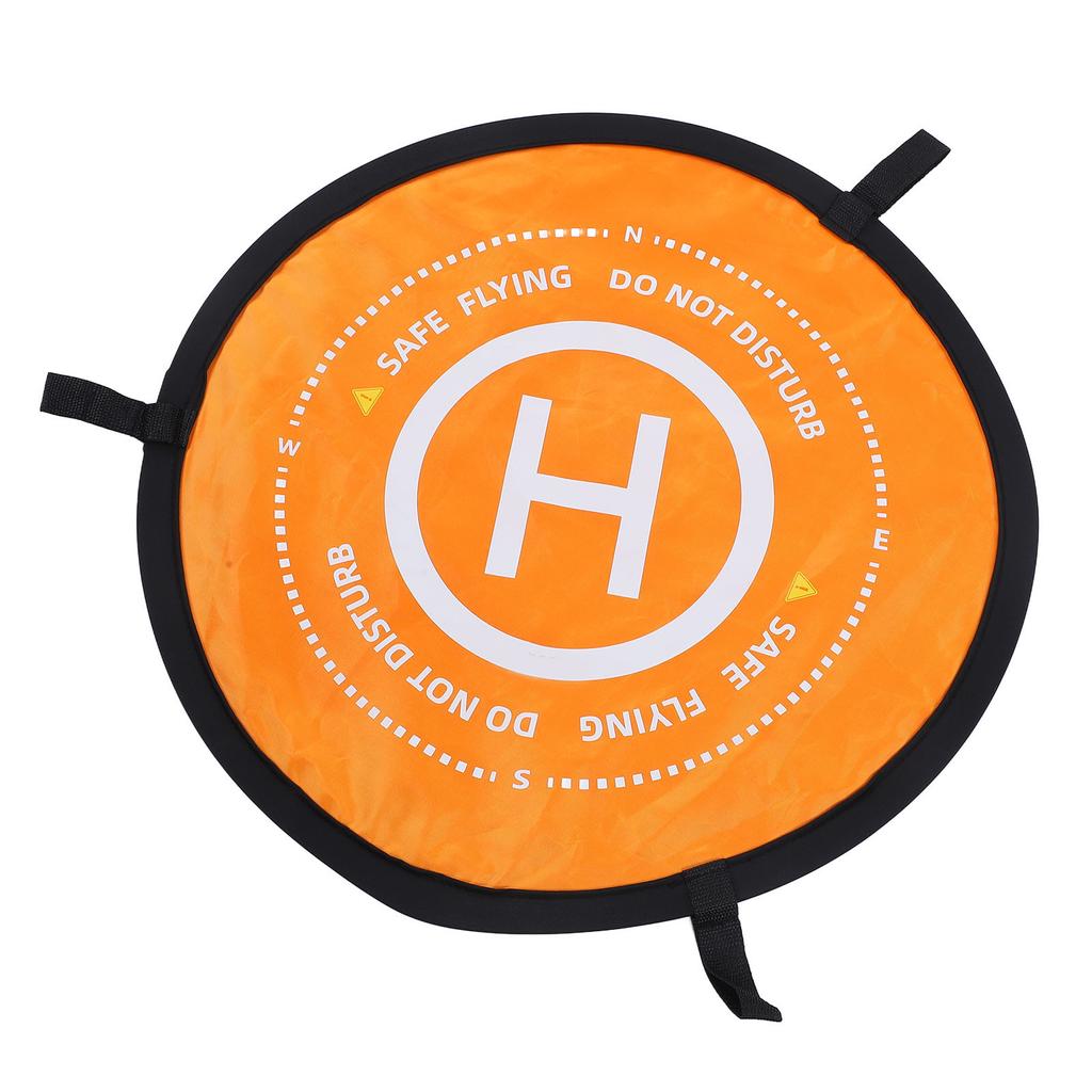 Drone Landing Pad Oxford Cloth Foldable Waterproof Slogan Drone Parking Apron Pad for Lawn 76.6cm 30.2in