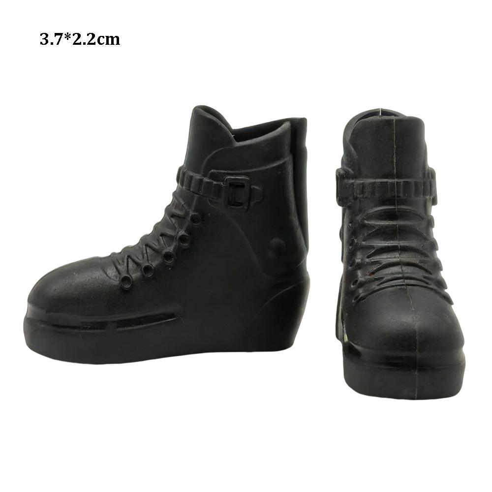 1Pair High Quality Fashion 1/6 Doll Shoes Plastic Multistyles Male Doll Boots Doll Casual Wear Shoes Fit Foot Length 2cm Dolls