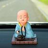 1pc Solar Powered Little Monk Car Accessories, Car Shaking Little Monk Car Interior Accessories, Toy Accessories