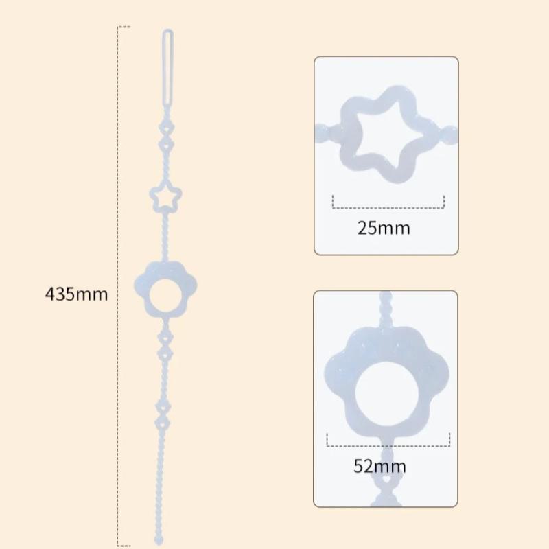 Cute Cartoon Silicone Pacifier Holder Clips Solid Color Nipple Accessories Baby Teether Toys Straps Silicone Anti-drop Chains