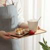 Ashwagandha Wooden Tray Cake Bread Tray Bakery Pastry Display Wooden Flat Tray Household Kitchen Storage Tray