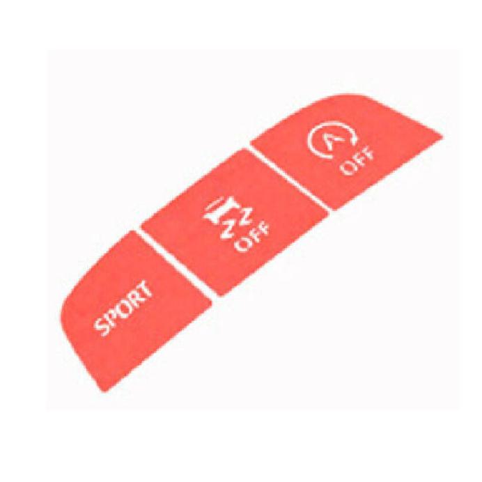 - Trim Console Gear Shift Button Sticker For Toyota Corolla Red Center