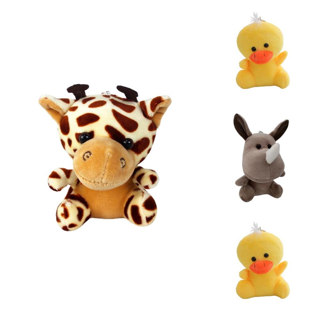 Wholesale Forest Animal Claw Machine Dolls Four Inch Tiger And Lion Plush Toys, Keychain Decorations And Accessories Plush, Pp Cotton, Customizable)