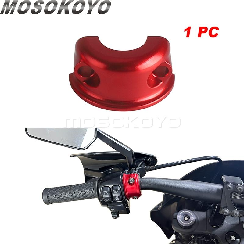 For Harley Dyna FXD Half Clamps Perch Clamp Master Cylinder Brake Clutch Control Bracket For Low Rider Fat Street Bob Wide Glide