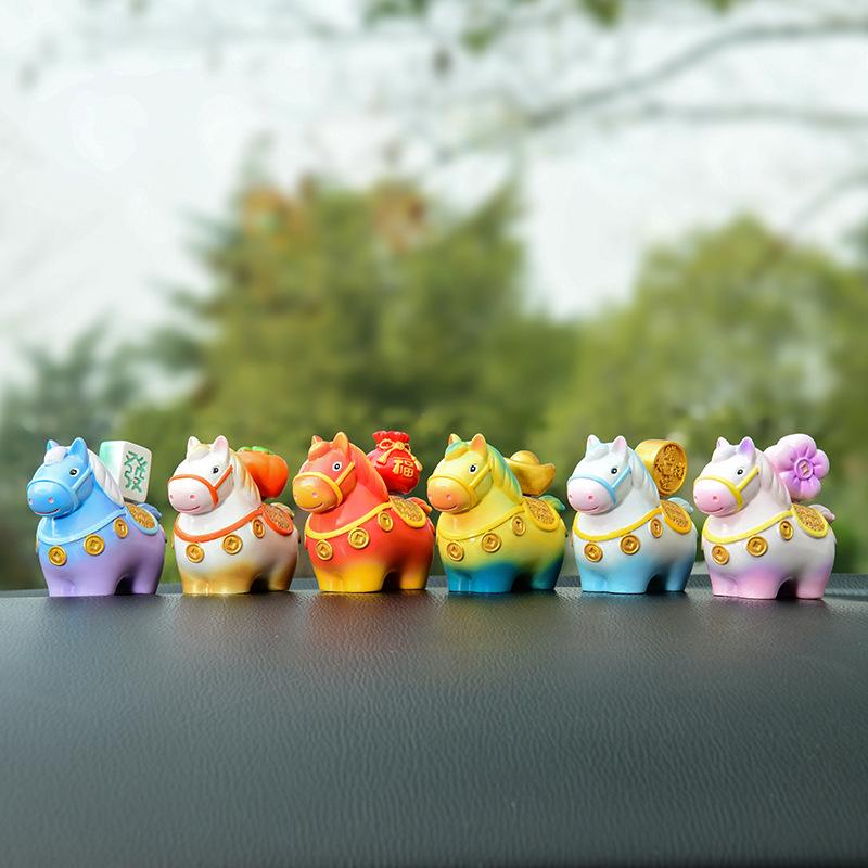 Little Pony Fufu Resin Figurine - Creative Car Console Decoration
