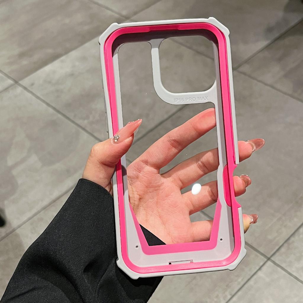 For iPhone 16 Pro Case Detachable 2 in 1 TPU + PC Shockproof Phone Back Cover