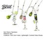Everyday Wear Necklace Women Cocktail Glass Shape Charm with Beautiful
