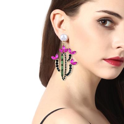 Fashion Women Pearl Water Drop Dangle Earrings Charm Statement Ear Studs ZB