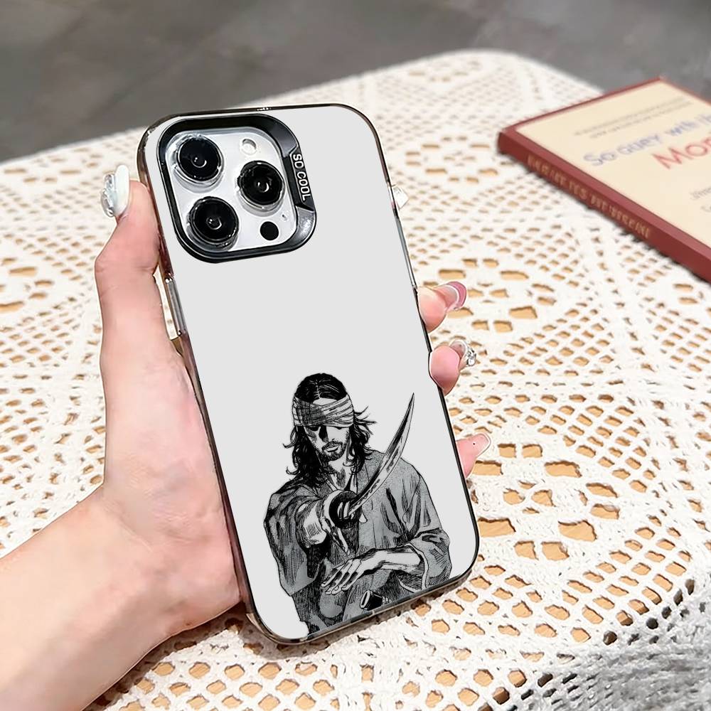 Miyamoto V-Vagabond M-Musashi Phone Case For iPhone 17,16,15,14,13,12,11 Plus,Pro Max,XS,Colored silver phone case iPhone13PROMAX