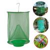 Trappola per Mosche Sospesa Interno Esterno Giardino Fattoria Fienile Ranch Pieghevole Sacchetto Cattura Mosche Robusto Resistente alle Intemperie Riutilizzabile Controllo Mosche Gabbia Verde