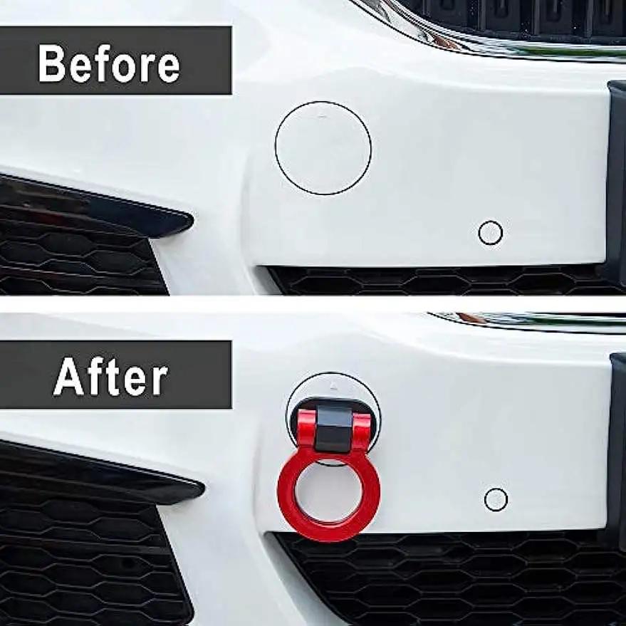Tow Hook Kit Car Decorations Sticker Car Decor Bumper for Auto Exterior Accessories (ONLY Decoration)