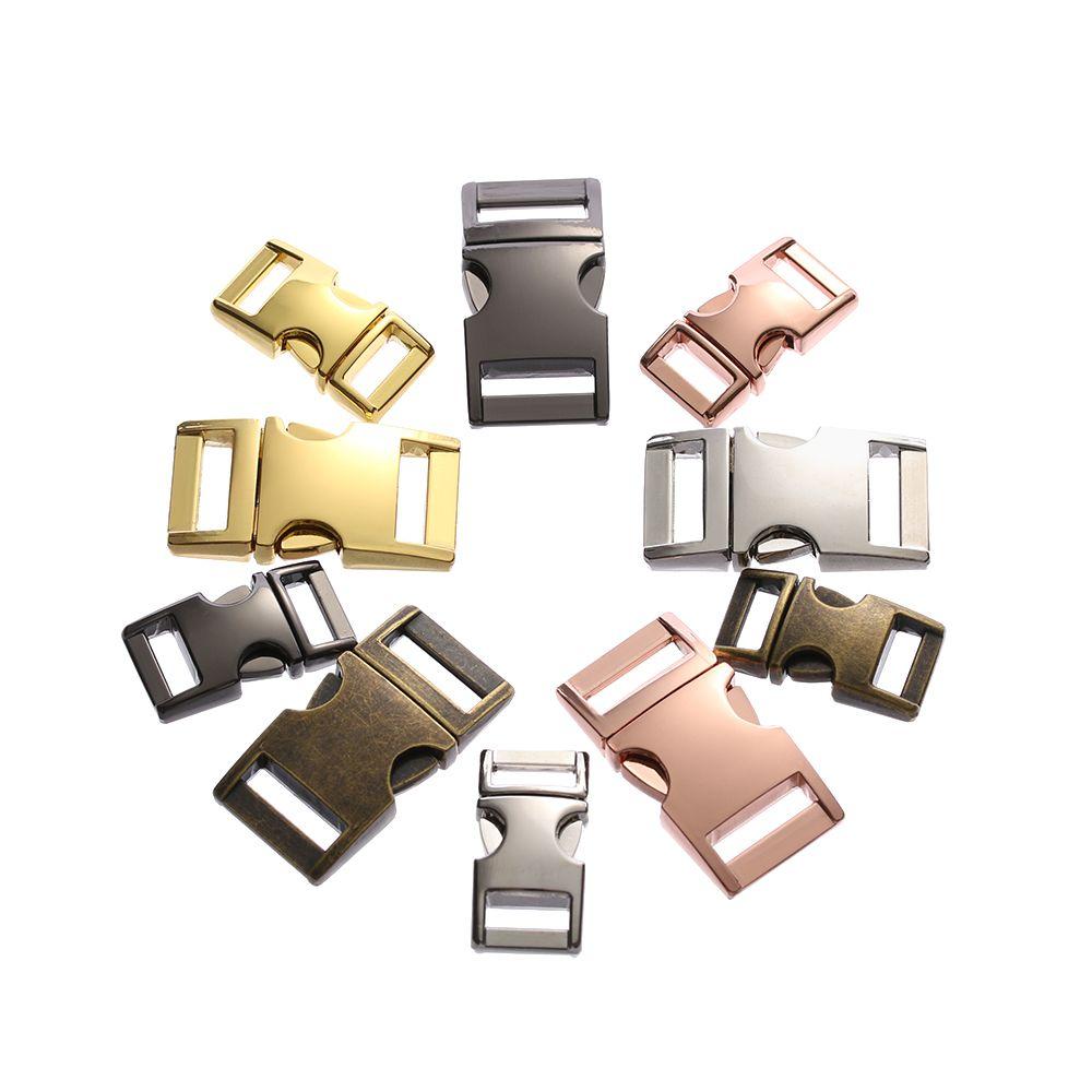 1pc Hot DIY Paracord Bracelet Metal Curved Pets Collar Backpack Bags Accessories Side Release Buckles Webbing Hardware Part