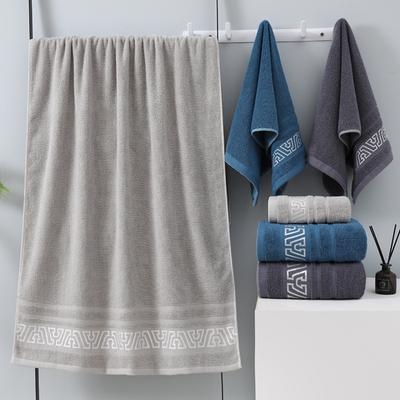 New Pure Cotton Bath Towel, 32 Strands Retro Ethnic Style Large Thick Quick Drying Absorbent Cotton Household Towel for Both Men and Women