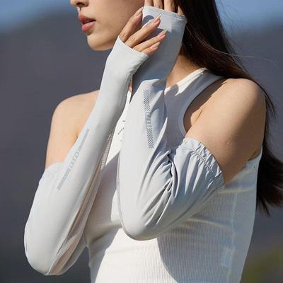 MEET SUNNY Women's Summer UV Protection Half-Finger Arm Sleeves