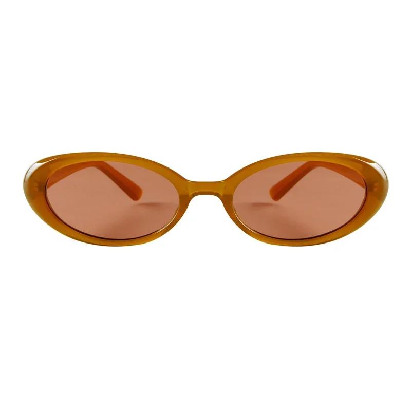 Laurinny Fashion Oval Sun Glasses Women Design Black Eyewear Luxury Trend Tortoiseshell Versatile Retro Sun Glasses Shades