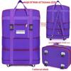 158L Aviation Large Capacity Rolling Travel Bag - Foldable Wheeled Luggage Storage, Oxford Cloth