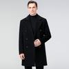 Double-Sided Men's Woolen Cashmere Trench Coat with Suit Collar