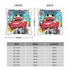 Chibi Mesmerizer Kasane Teto Square Pillowcases Sofa Kawaii Cushion Case Virtual Singer Home Decoration Pillowcase 40*40