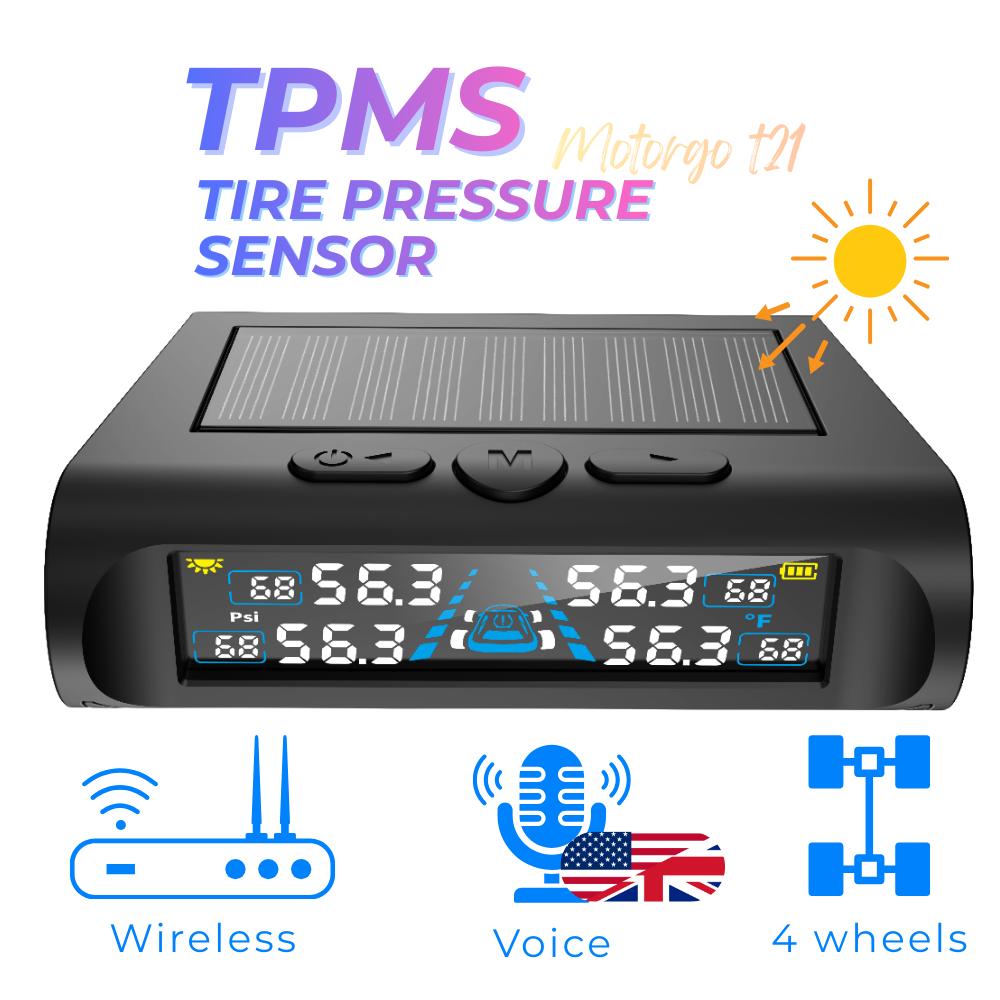 Saules enerģijas TPMS riepu spiediena monitors